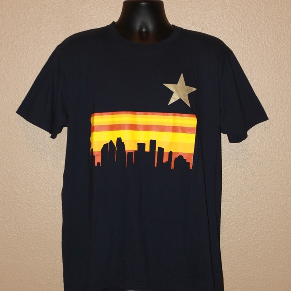 American Apparel Houston Skyline T-Shirt - Picture 1 of 1